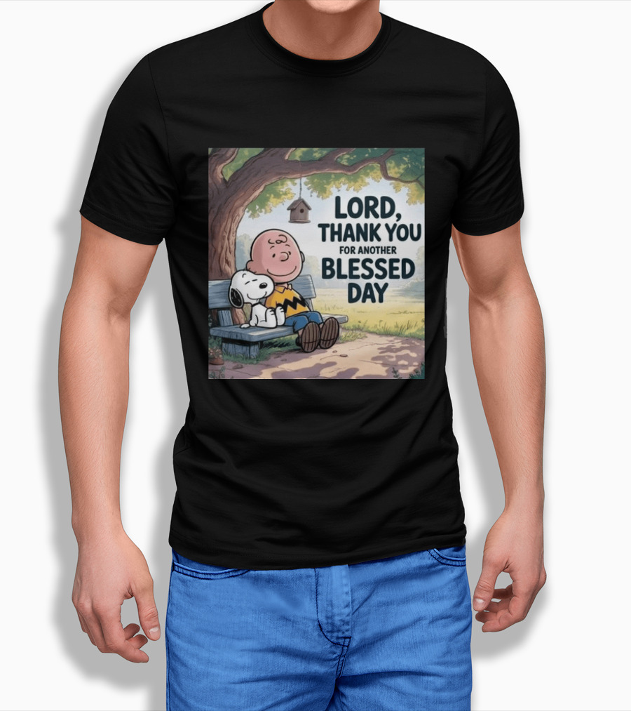 Charlie Brown Snoopy Lord Thank You For Another Blessed Day T-Shirt