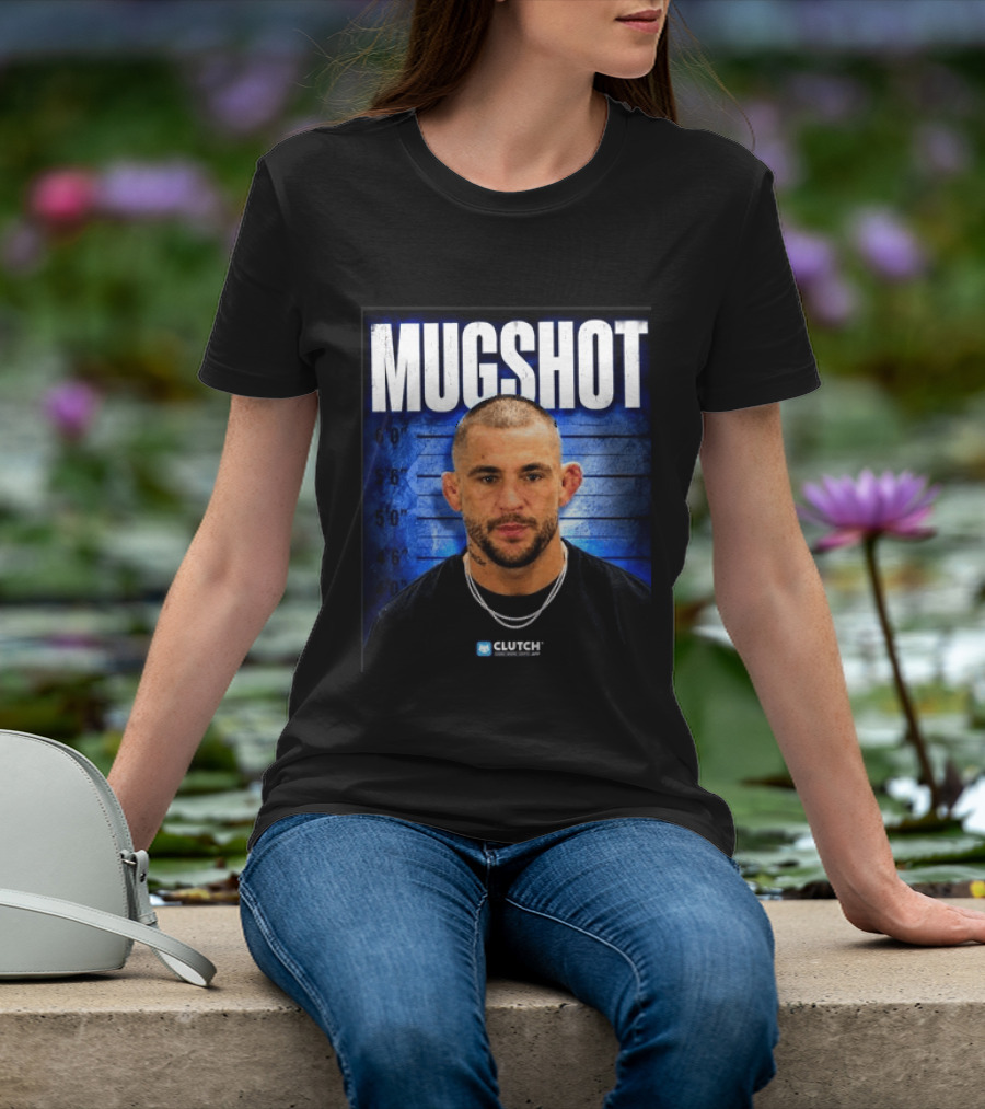 Dustin Poirier Pressure Makes Diamonds Shot Clutch Blue T-Shirt