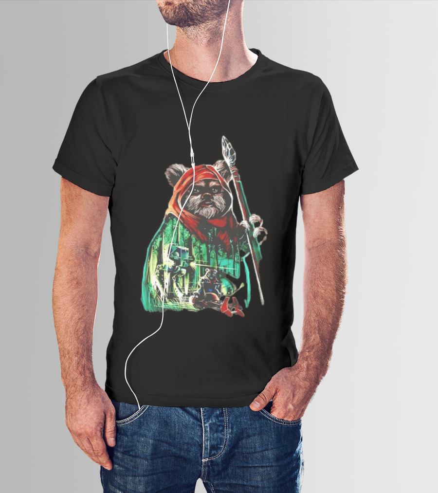 Wicket W Warrick Ewok Endor Defense Return Of The Jedi T-Shirt