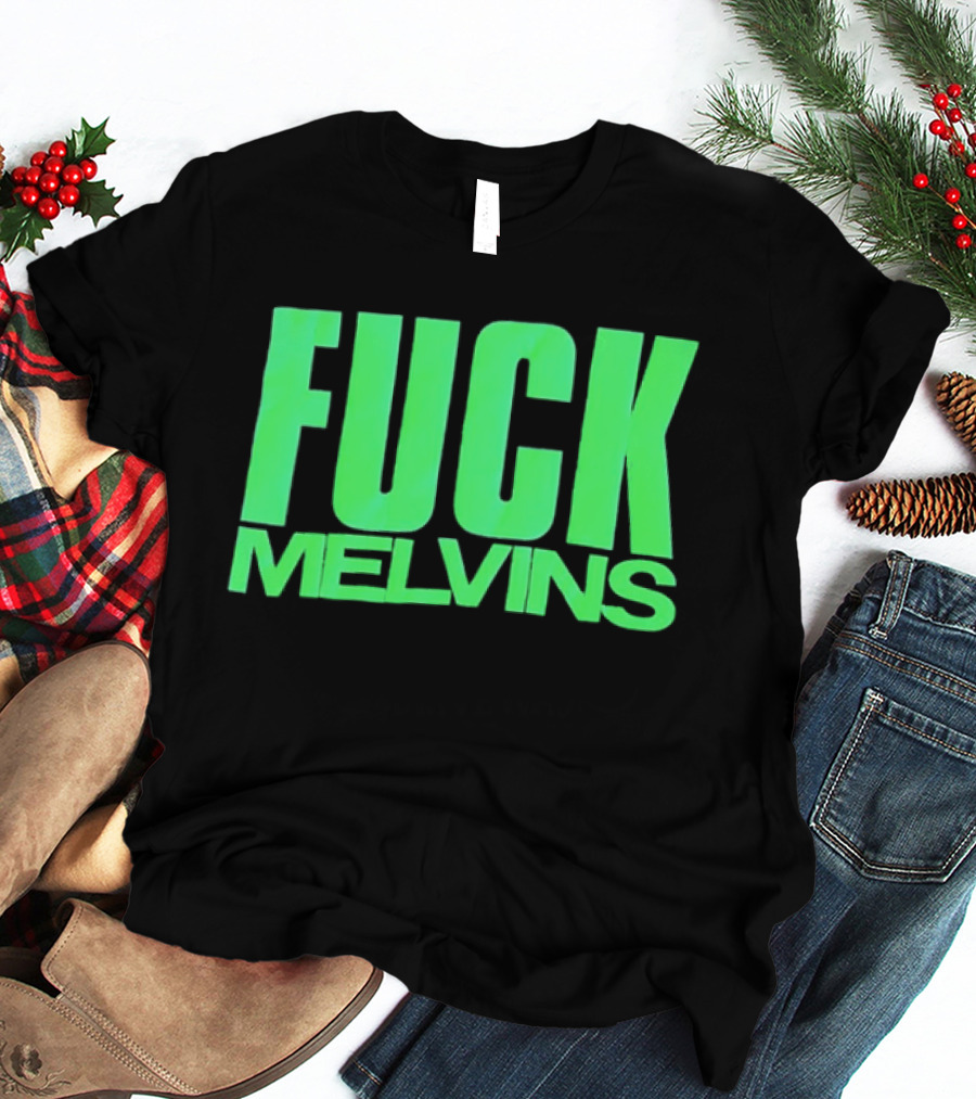 Fuck Melvins Bold Neon Green T-Shirt
