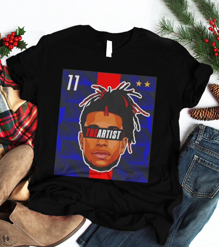 Michael Olise France National Football Team The Artist Big Head 11 Stars T-Shirt