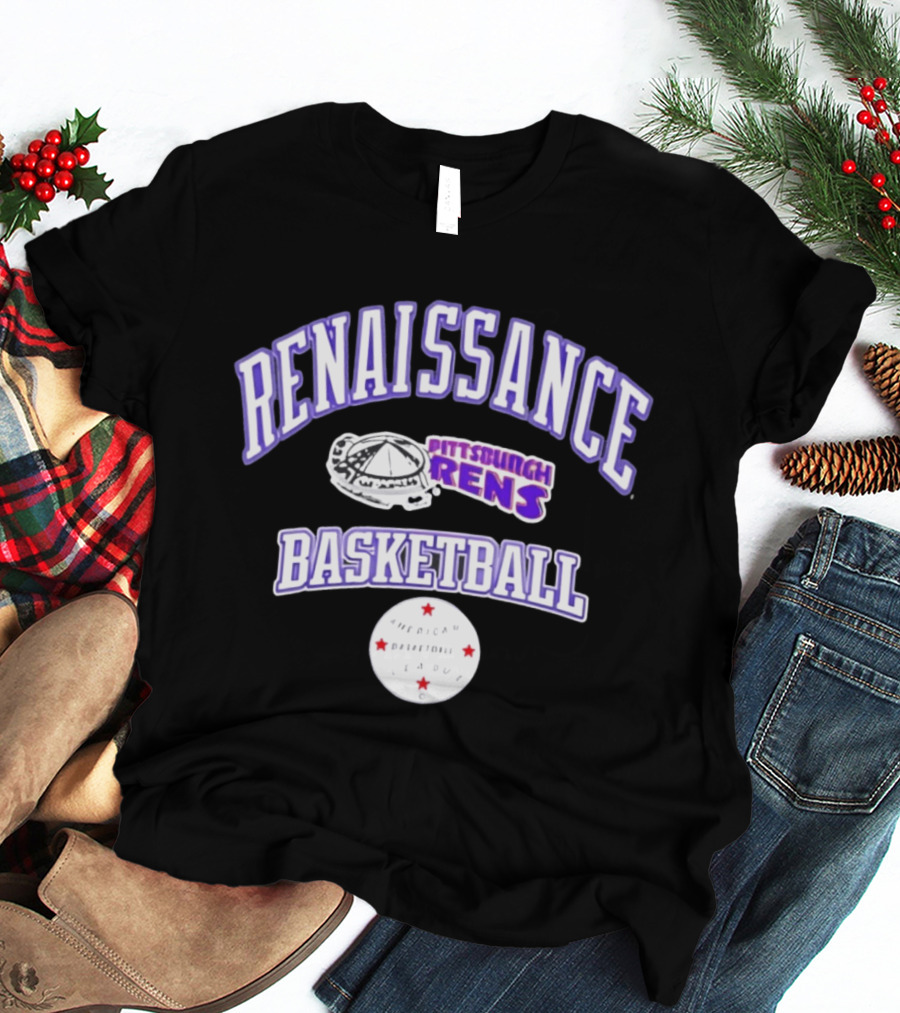 Renaissance Basketball Pittsburgh Rens American Basketball League T-Shirt