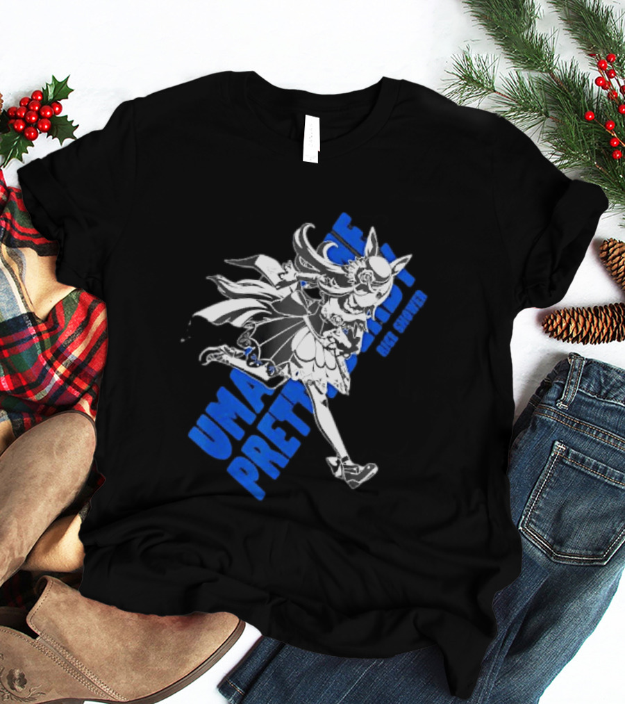 Umamusume Pretty Derby Rice Shower Character Run T-Shirt
