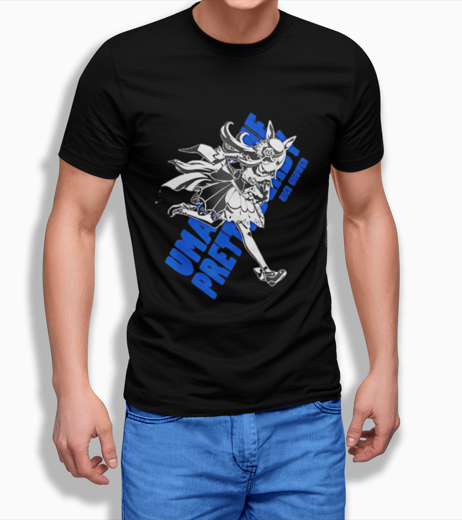 Umamusume Pretty Derby Rice Shower Character Run T-Shirt