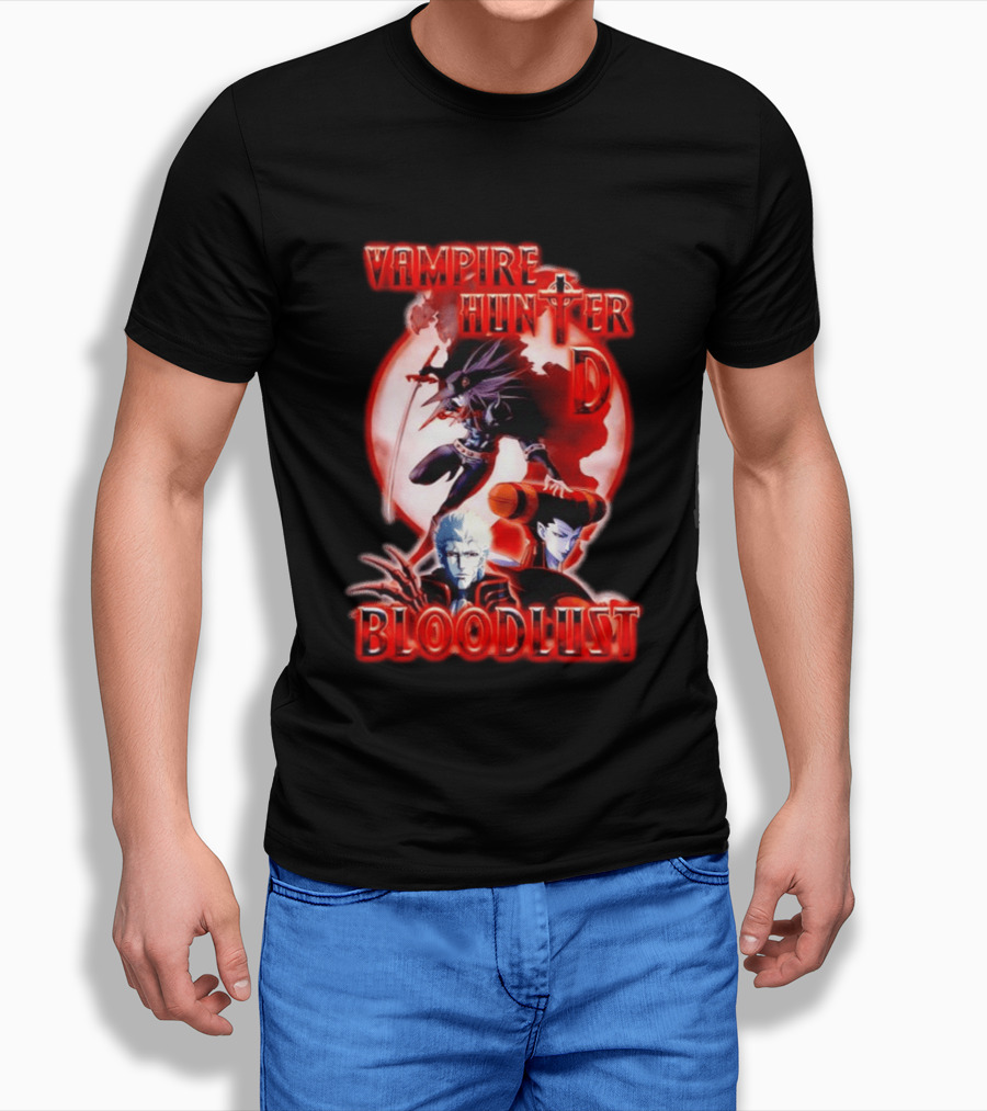 Vampire Hunter D Bloodlust Anime Dark Fantasy Adventure Characters T-Shirt