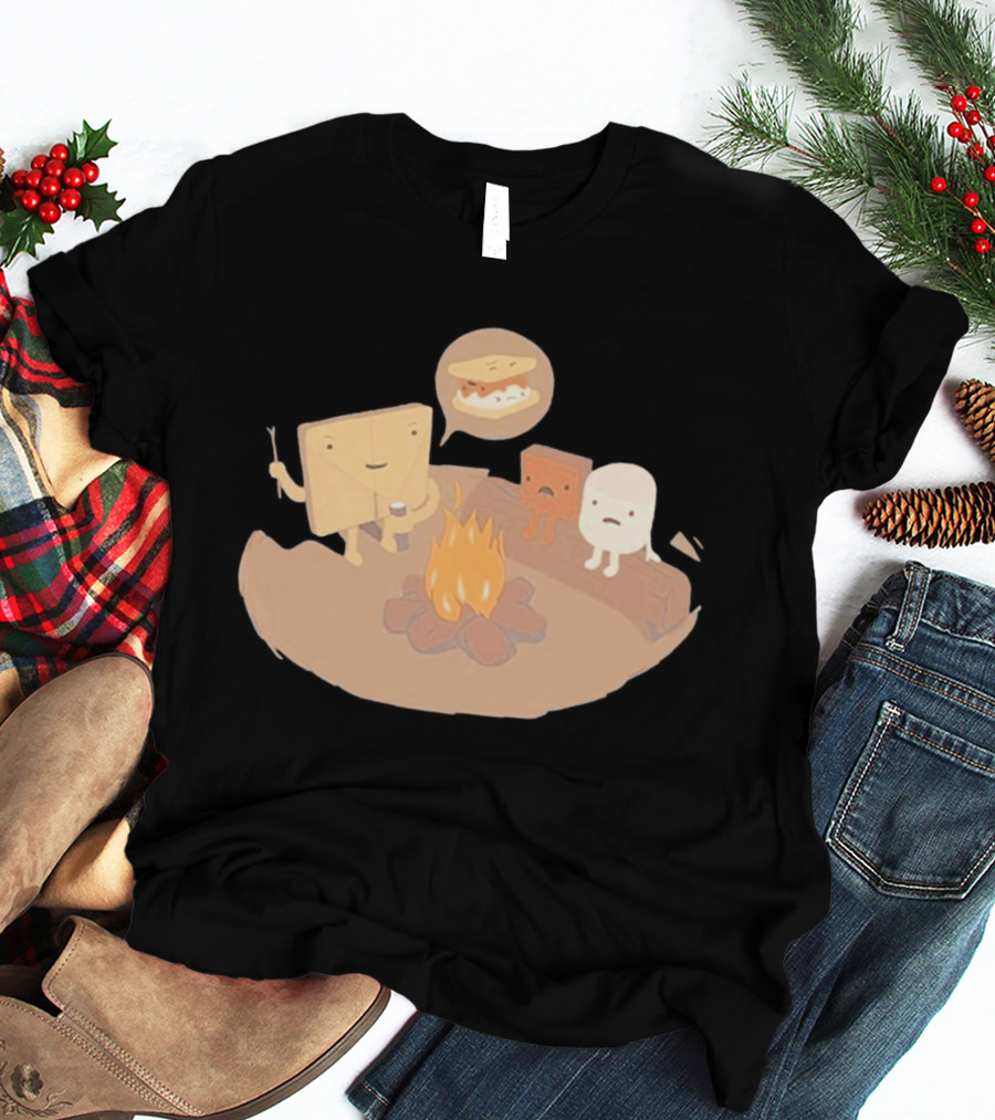 S'mores Characters Camping Fun Leo Dooley Lab Rats T-Shirt