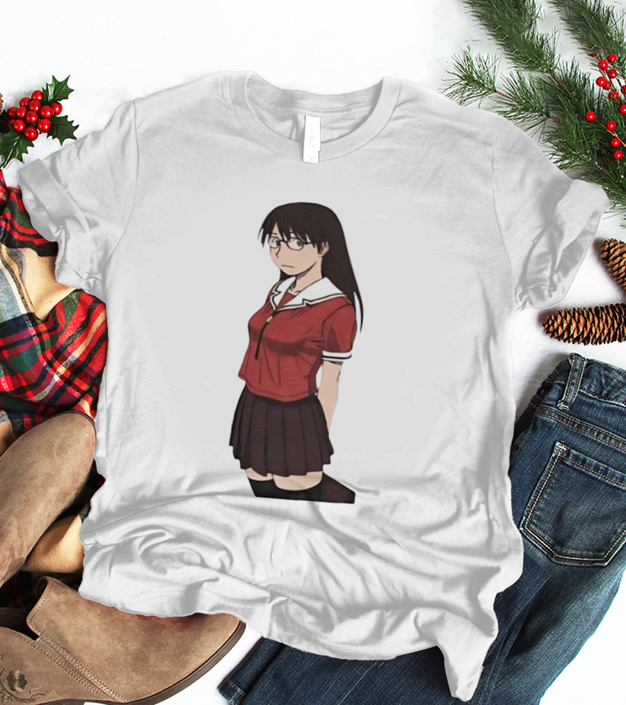 Azumanga Daioh Anime Yomi Character Red Outfit T-Shirt