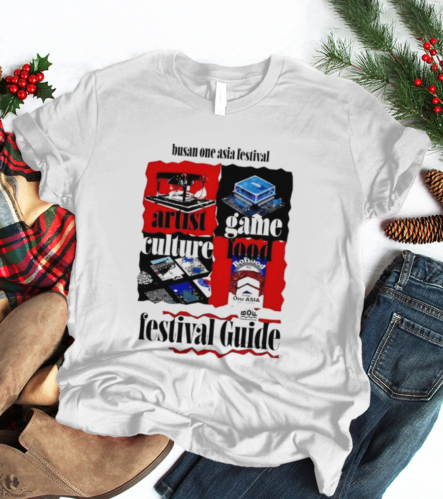 Busan One Asia Festival Artist Game Food Culture Festival Guide T-Shirt