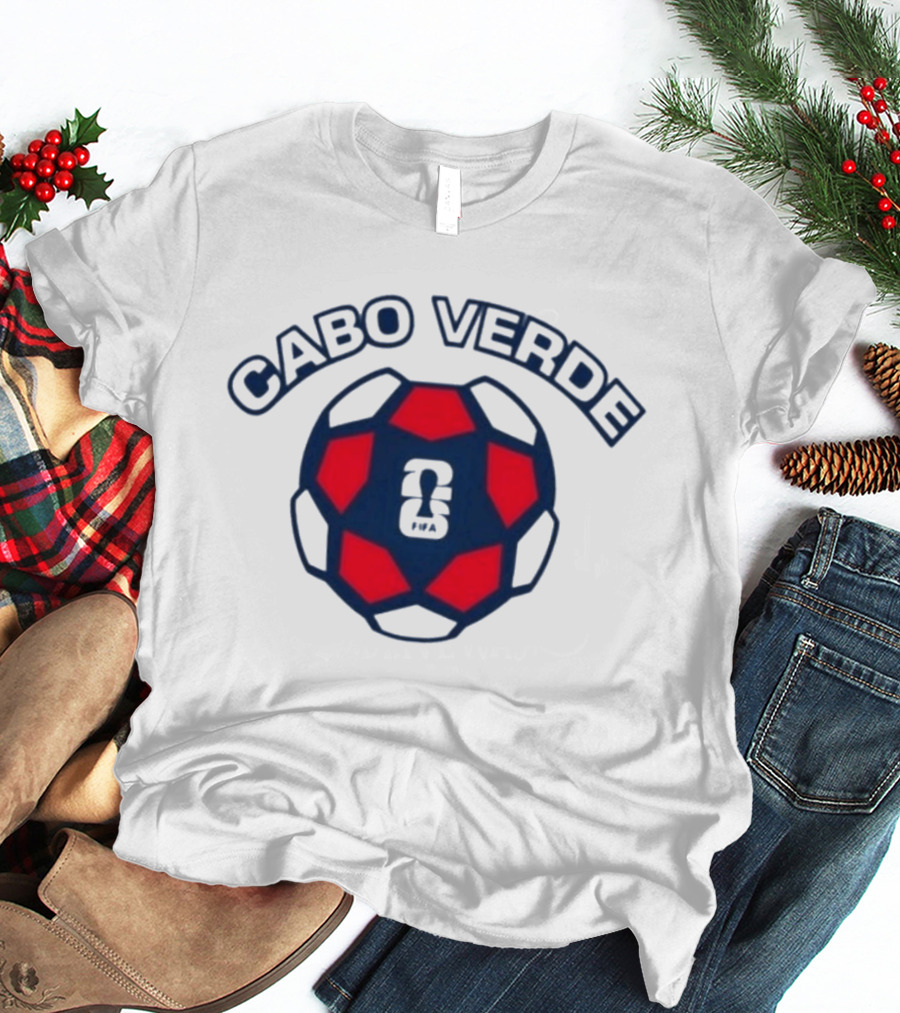 Cabo Verde 2026 Soccer Ball Emblem With Sports T-Shirt