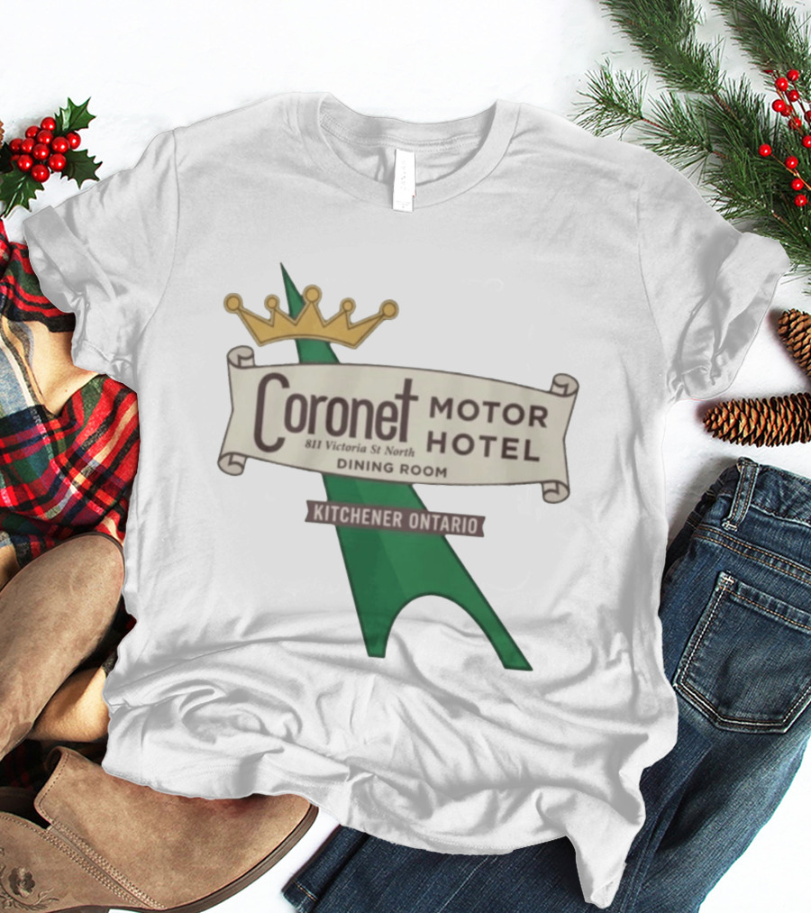 Coronet Motor Hotel 811 Victoria St North Kitchener Ontario Dining Room T-Shirt