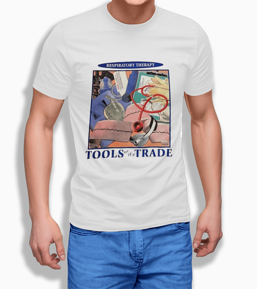 Respiratory Therapy Tools Stethoscope And Medical Instruments T-Shirt
