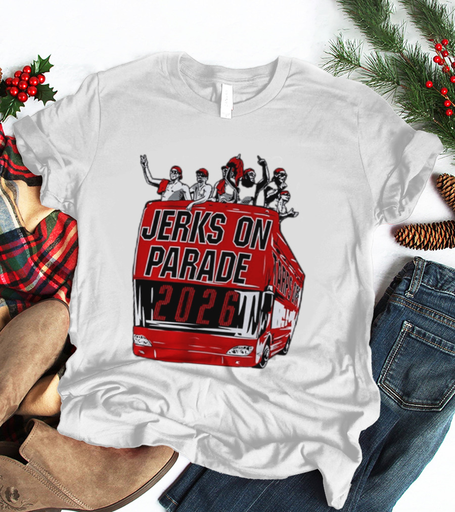 Jerks On Parade 2026 Carolina Hurricanes NHL Bus Fan Celebration T-Shirt