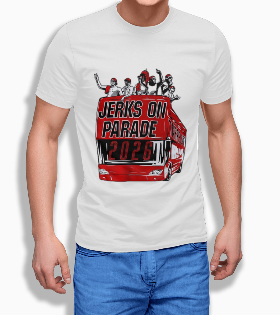 Jerks On Parade 2026 Carolina Hurricanes NHL Bus Fan Celebration T-Shirt
