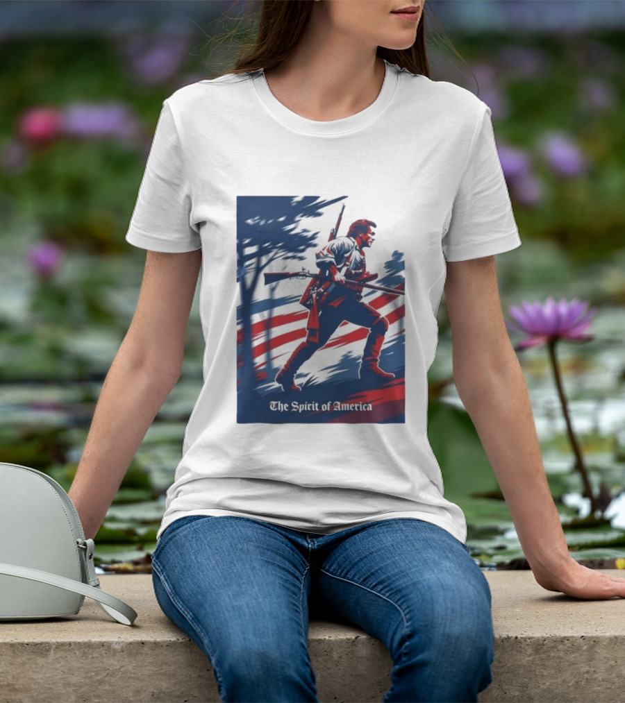 The Spirit Of America Benjamin Martin The Patriot Revolutionary T-Shirt