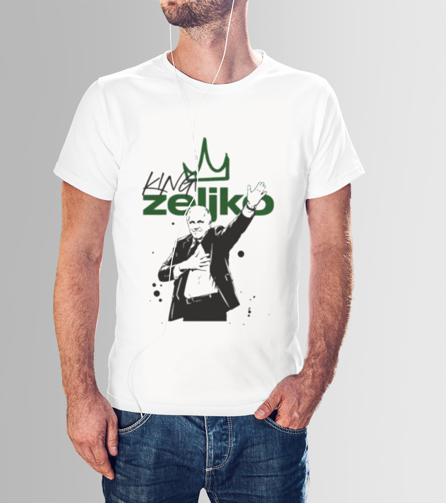 King Zeliko Regal Gesture With Crown T-Shirt