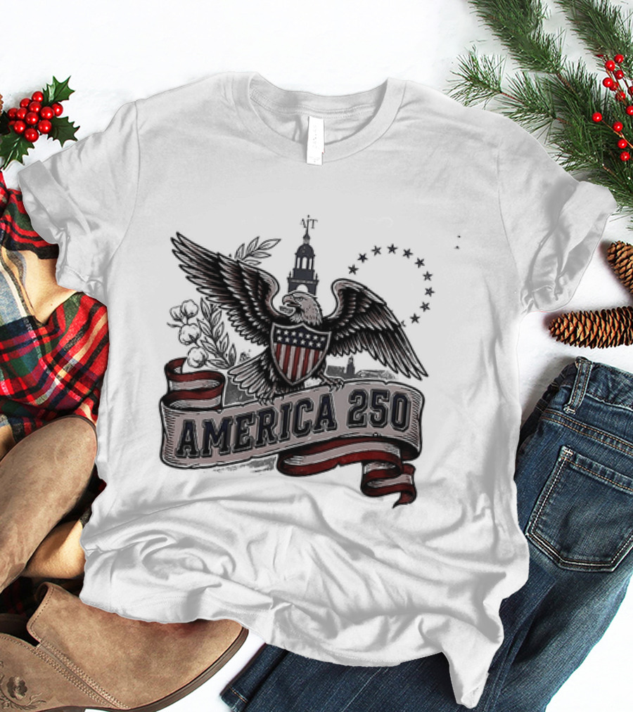 United States Eagle America 250 Est 1776 2026 Give Me Liberty Or Give Me Death T-Shirt