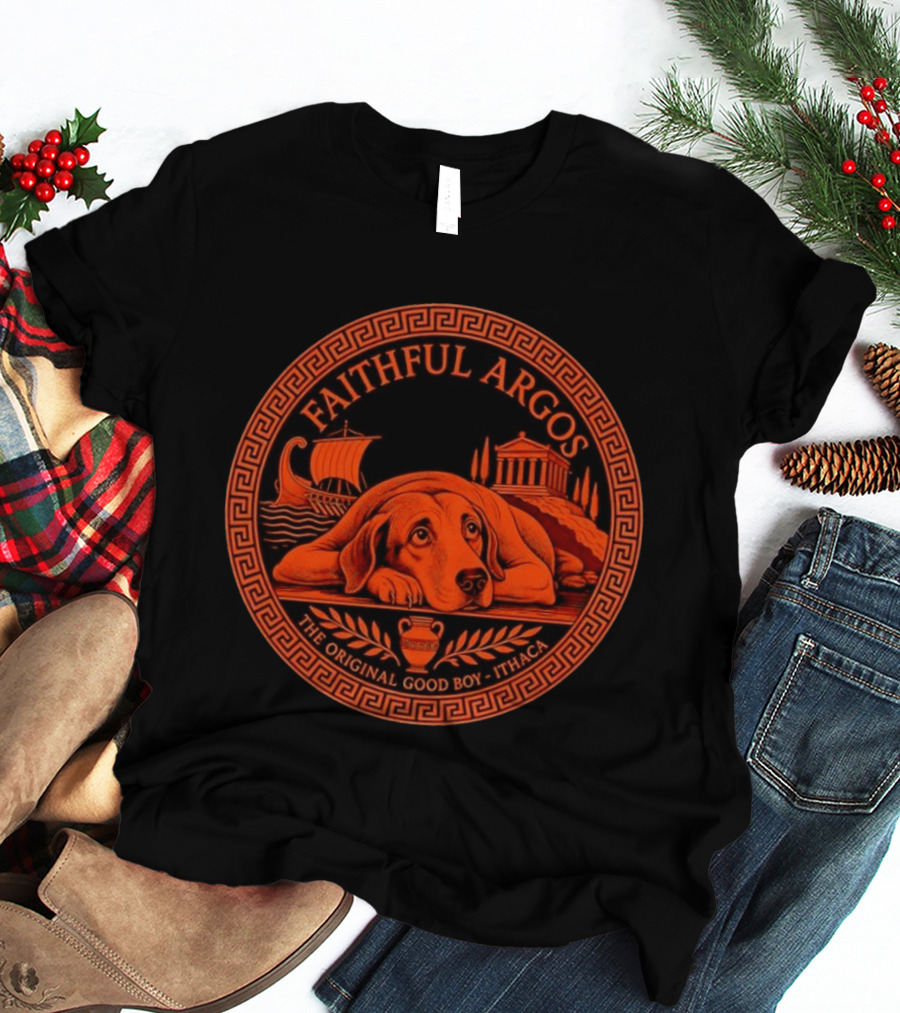 Faithful Argos The Original Good Boy Odyssey Homer Ithaca T-Shirt