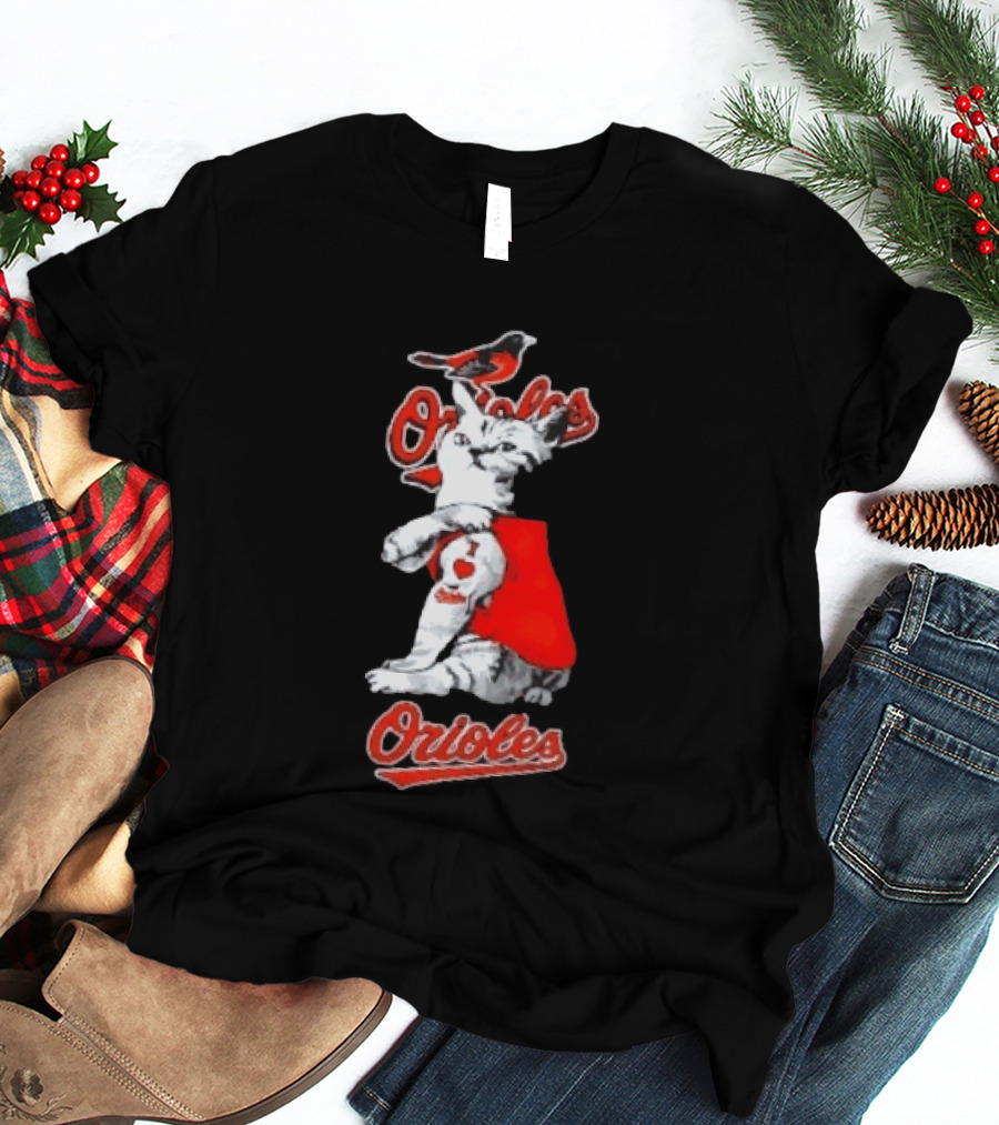 Orioles Cat Baltimore Baseball Orioles T-Shirt