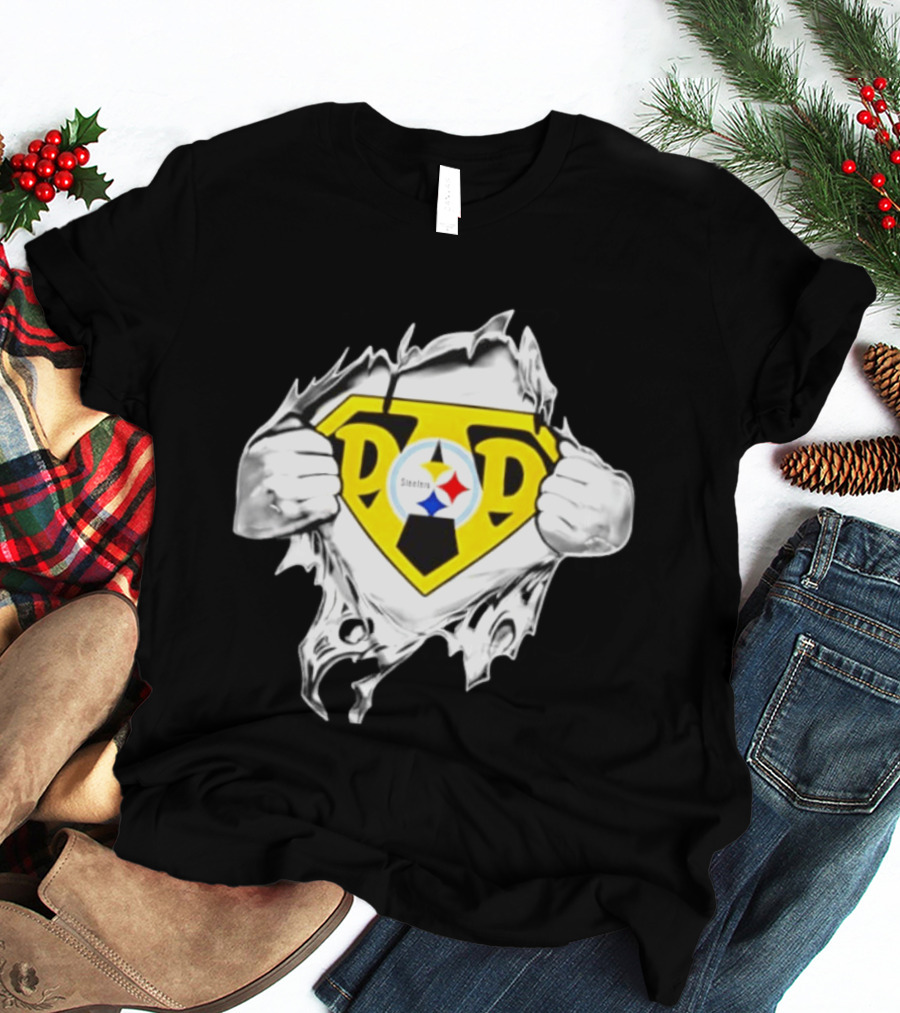 Pittsburgh Steelers Super Dad Father's Day Fan T-Shirt