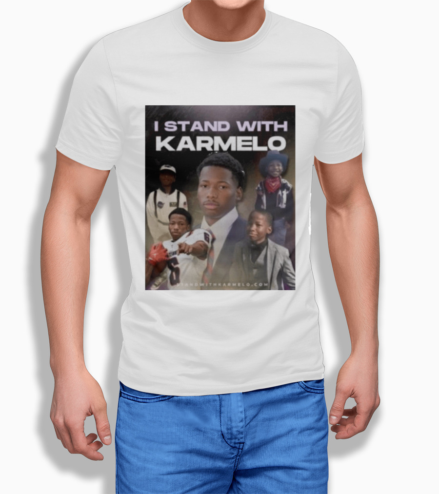 I Stand With Karmelo 2026 Team Support Faces T-Shirt