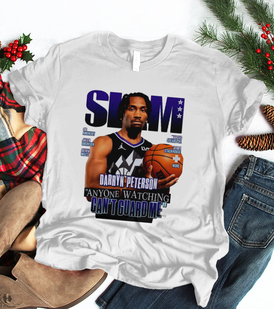 Darryn Peterson SLAM Utah Jazz Basketball Anyone Ing Can't Guard Me T-Shirt