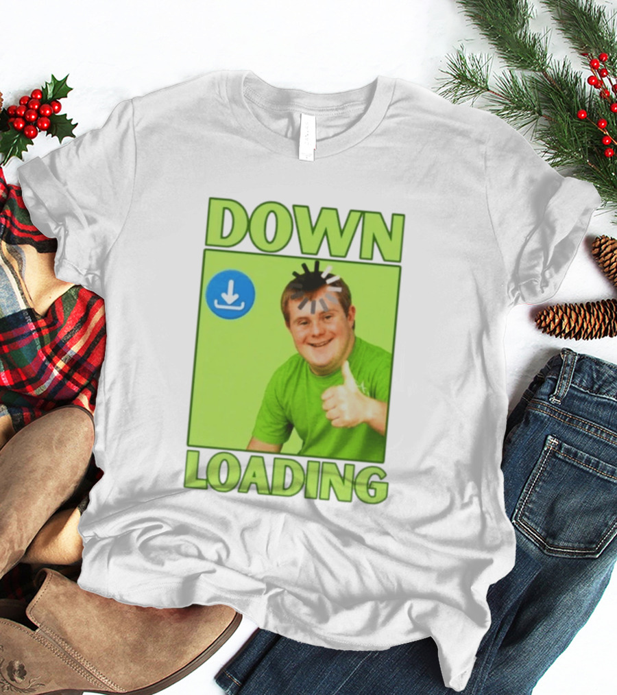 DOWN LOADING Person Thumbs Up Download T-Shirt