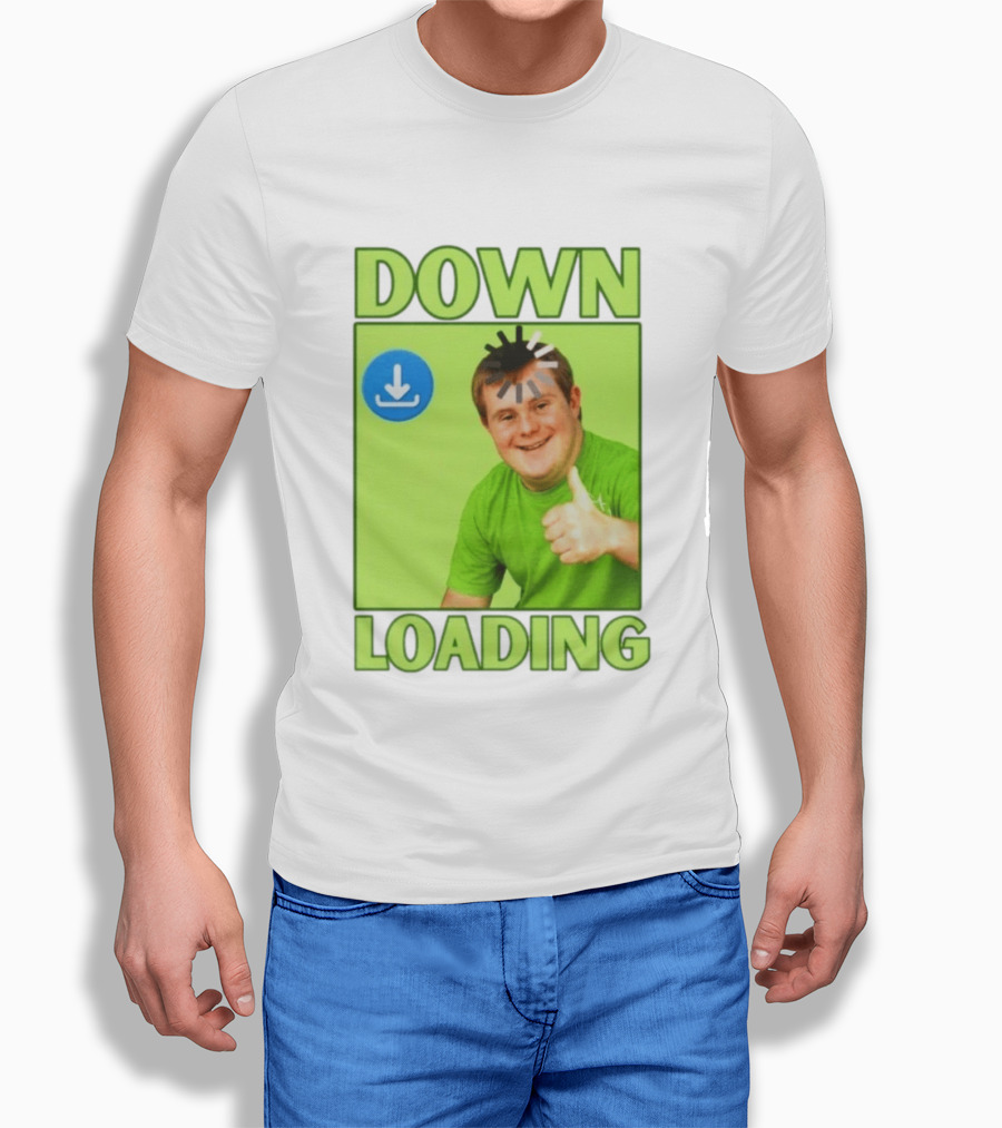 DOWN LOADING Person Thumbs Up Download T-Shirt