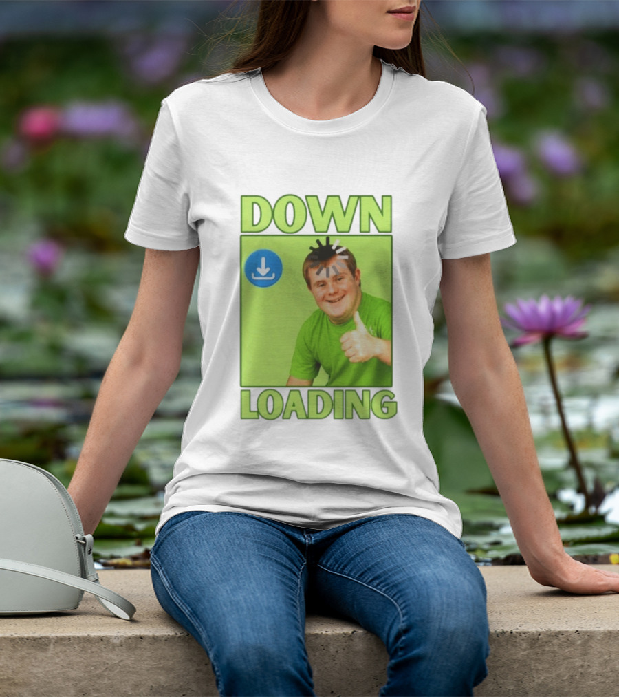 DOWN LOADING Person Thumbs Up Download T-Shirt