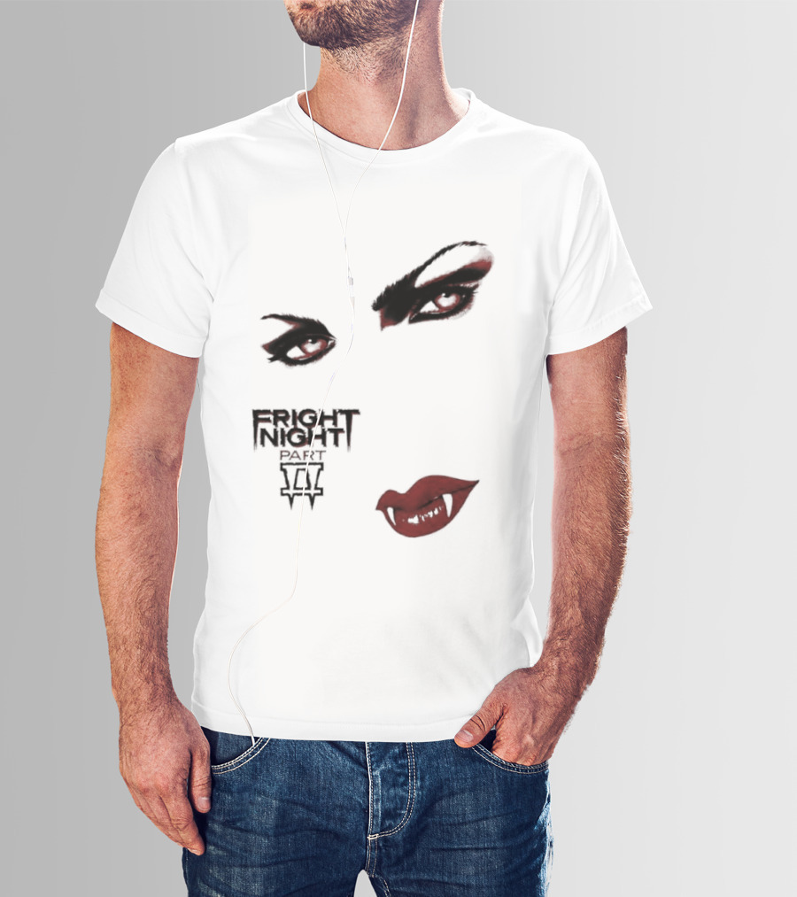 Fright Night Part 2 Vampire Eyes Fangs Horror Movie T-Shirt