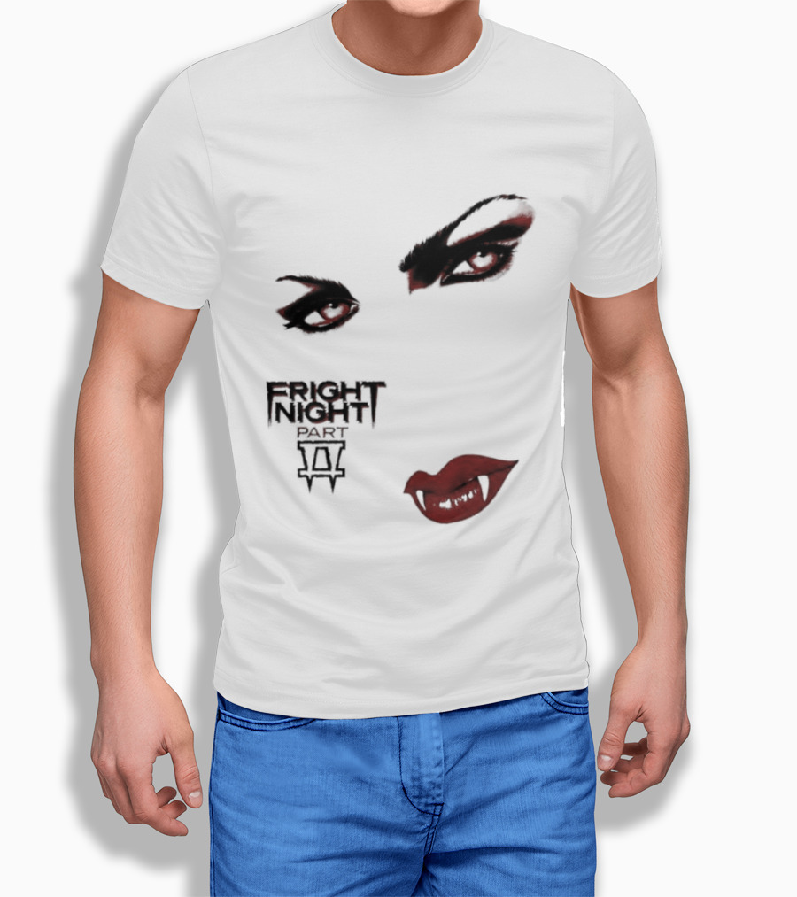 Fright Night Part 2 Vampire Eyes Fangs Horror Movie T-Shirt