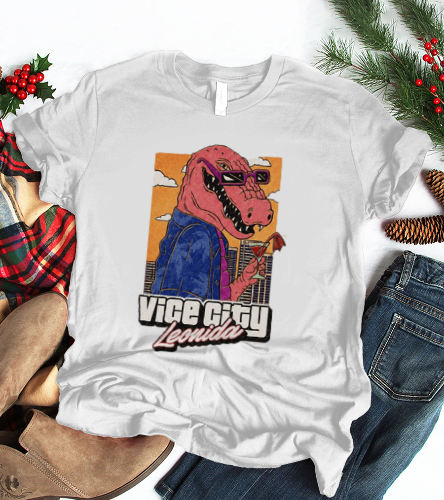 Grand Theft Auto VI GTA 6 Vice City Leonida Alligator Martini T-Shirt