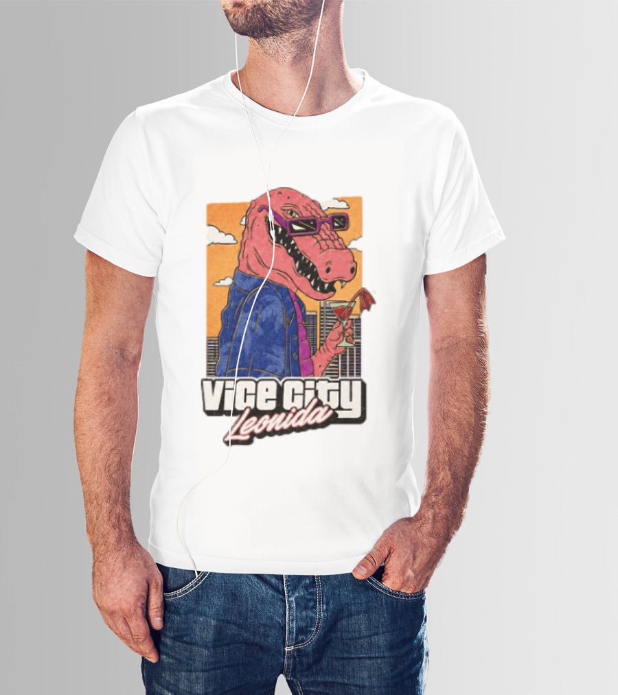 Grand Theft Auto VI GTA 6 Vice City Leonida Alligator Martini T-Shirt
