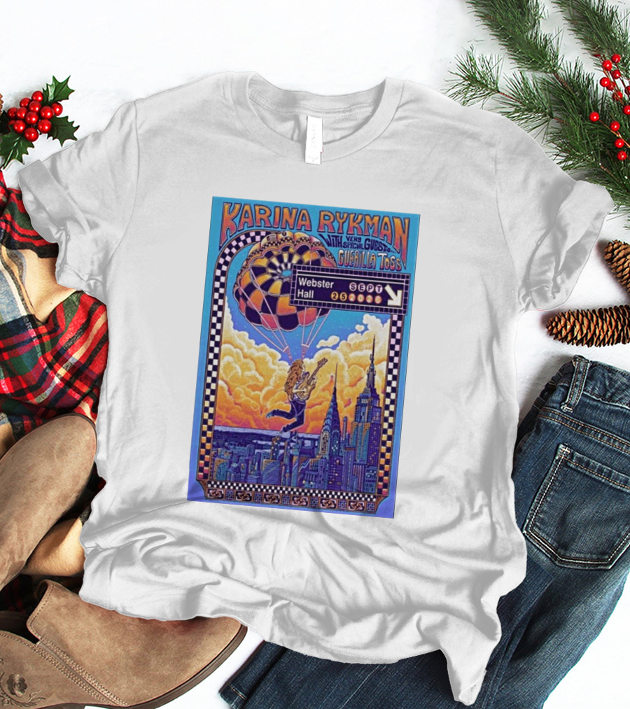 Karina Rykman Webster Hall New York 09 25 2026 Featuring Guerilla Toss Concert T-Shirt