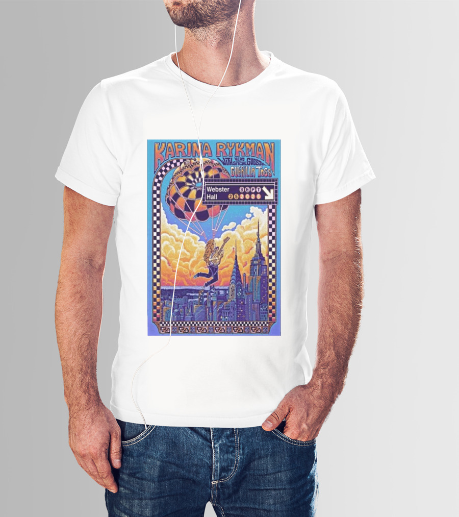 Karina Rykman Webster Hall New York 09 25 2026 Featuring Guerilla Toss Concert T-Shirt