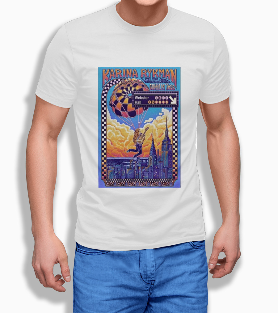 Karina Rykman Webster Hall New York 09 25 2026 Featuring Guerilla Toss Concert T-Shirt