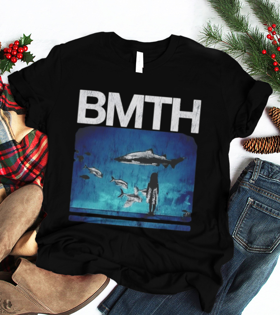 BMTH Bring Me The Horizon Ocean Scene With Sharks T-Shirt