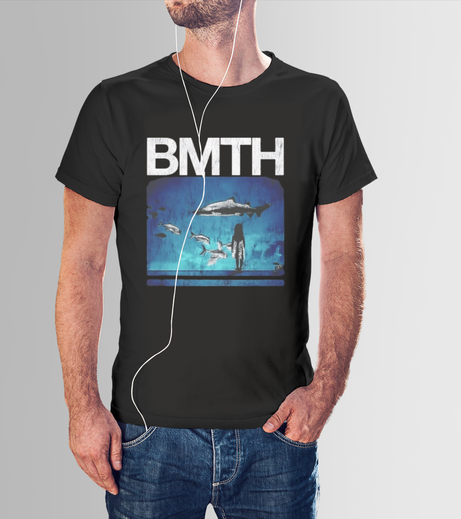 BMTH Bring Me The Horizon Ocean Scene With Sharks T-Shirt