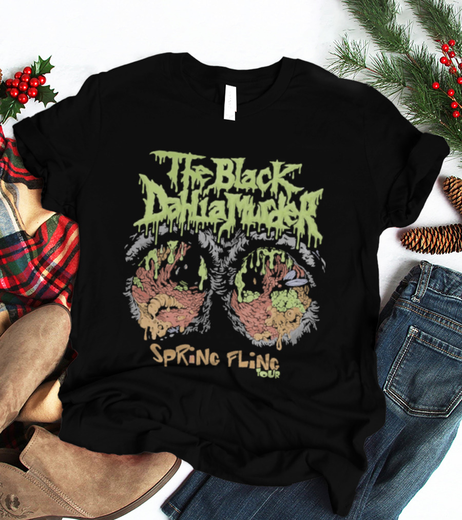 The Black Dahlia Murder Spring Fling Tour Neon Drip T-Shirt