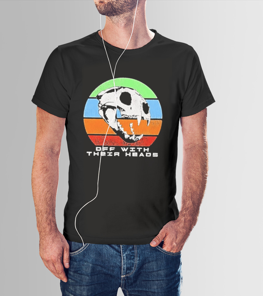 Off With Their Heads Feline Skull Predator T-Shirt