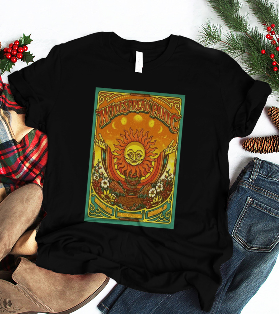 Widespread Panic Red Rocks June 26 28 2026 Morrison Colorado Sun And Moon T-Shirt