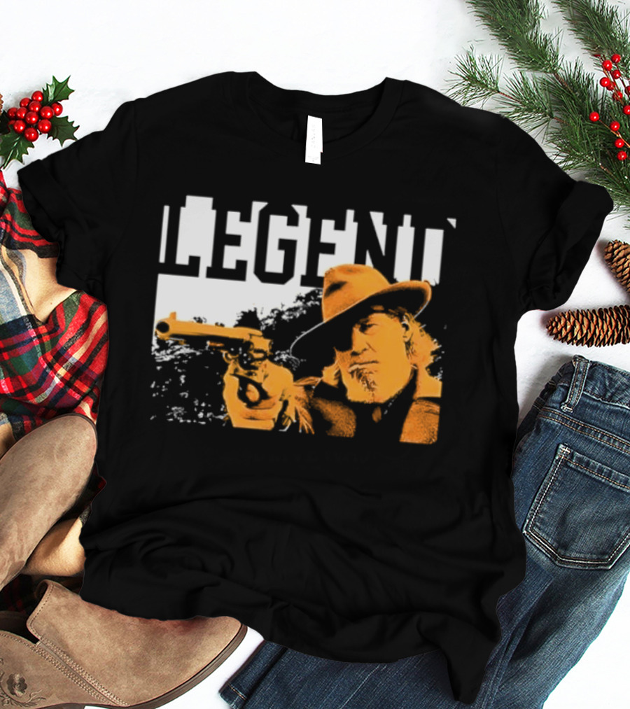 Legend Marshal Reuben J. Cogburn True Grit Icon With Hat And Gun T-Shirt