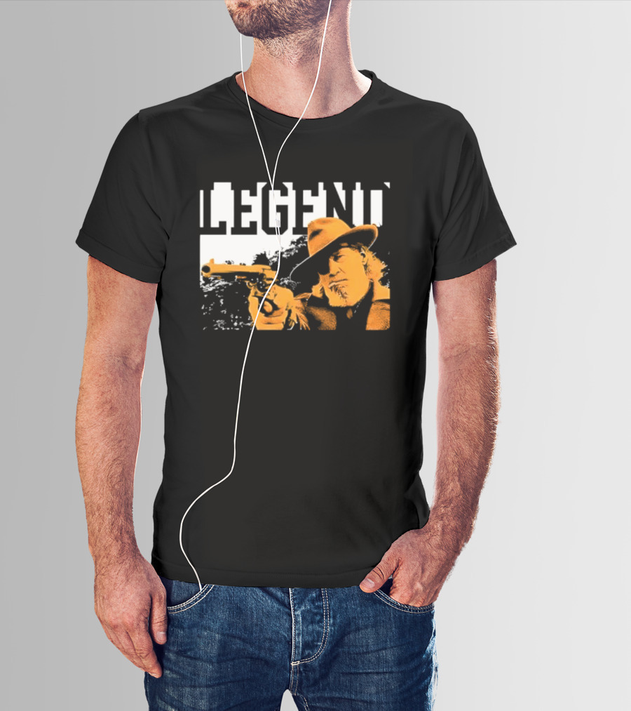 Legend Marshal Reuben J. Cogburn True Grit Icon With Hat And Gun T-Shirt