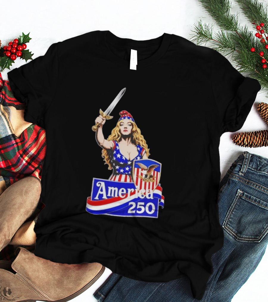 America 250 Strong Woman 4th Of July T-Shirt