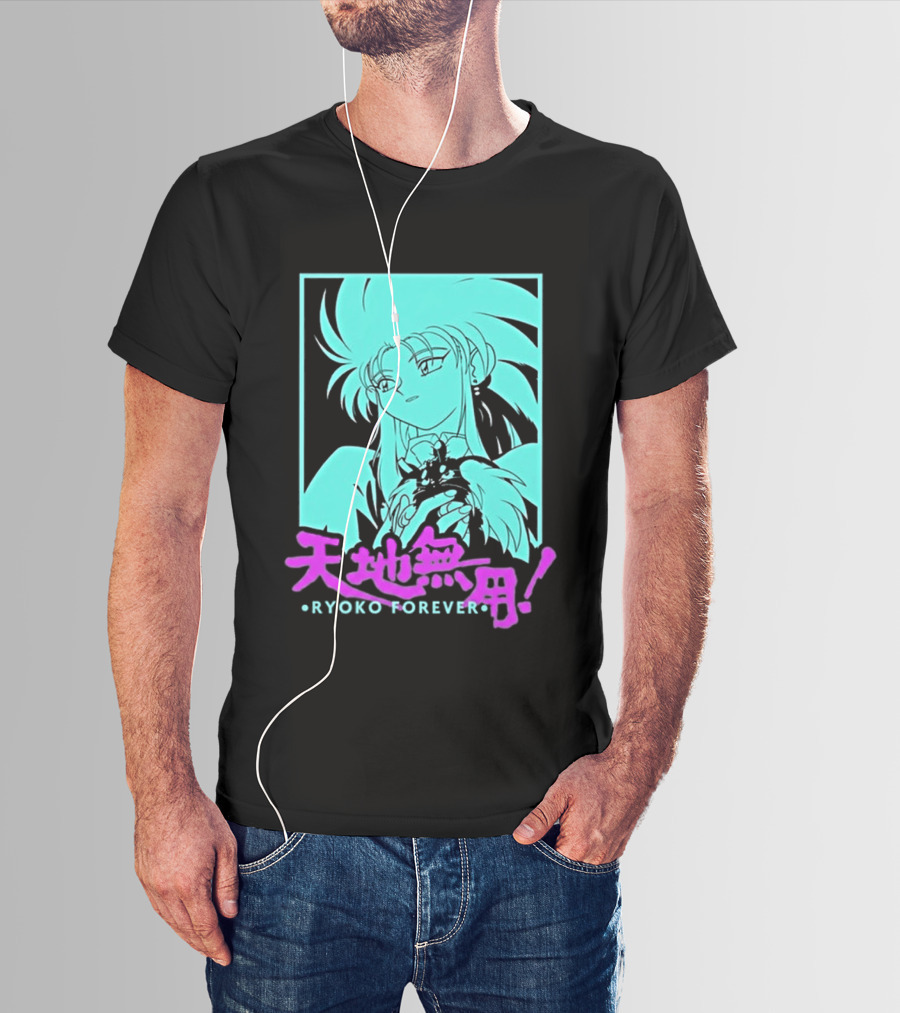 Tenchi Muyo Ryoko Forever Anime Character Illustration Gaming T-Shirt