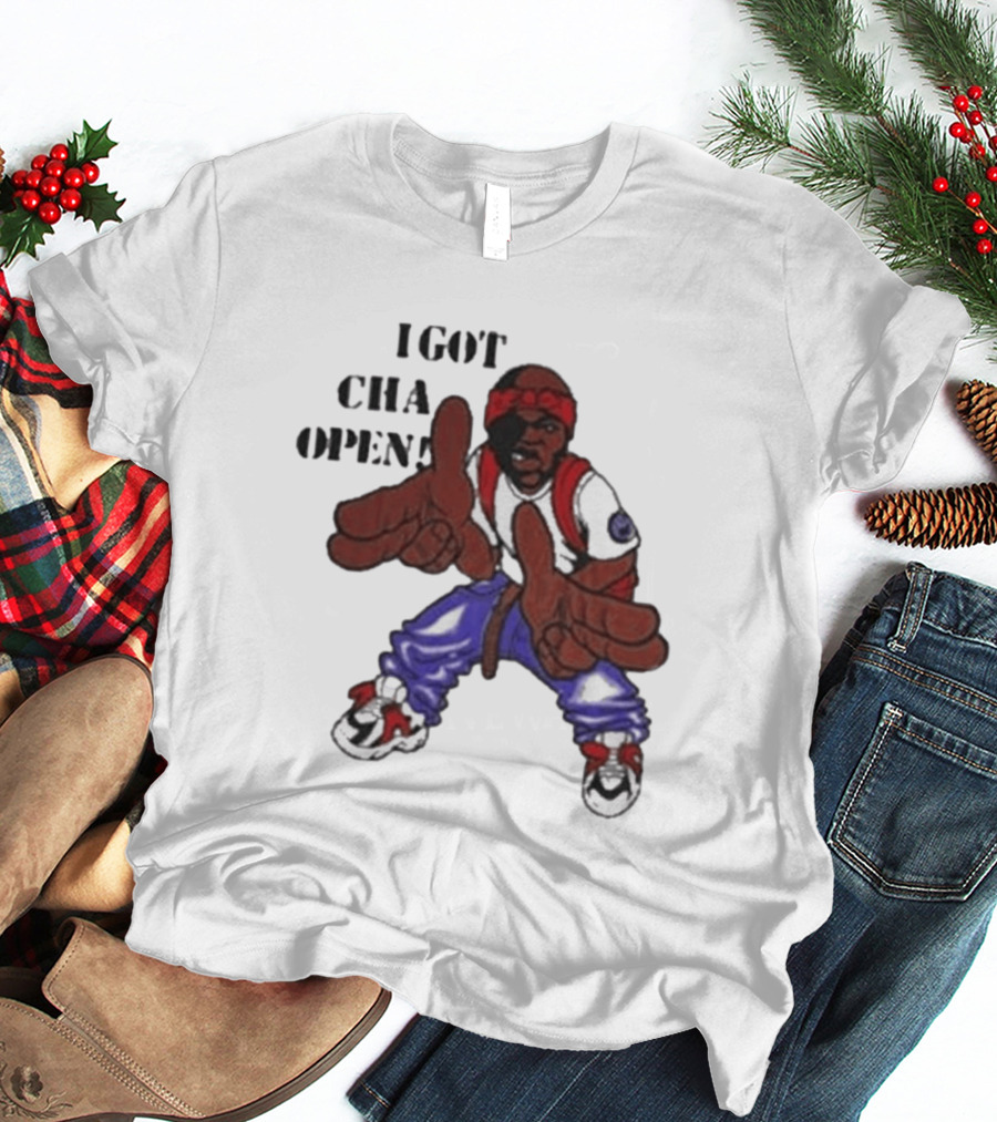 I Got Cha Opin Cartoon Character Graphic Hip Hop T-Shirt