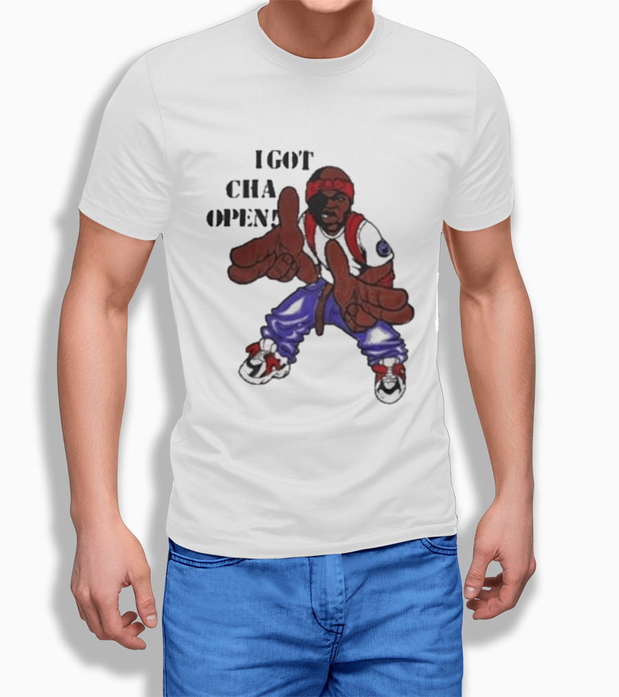 I Got Cha Opin Cartoon Character Graphic Hip Hop T-Shirt