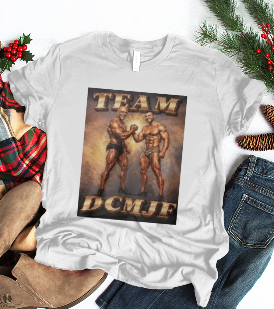 TEAM DCMJF Bodybuilders Flexing Muscles Together T-Shirt