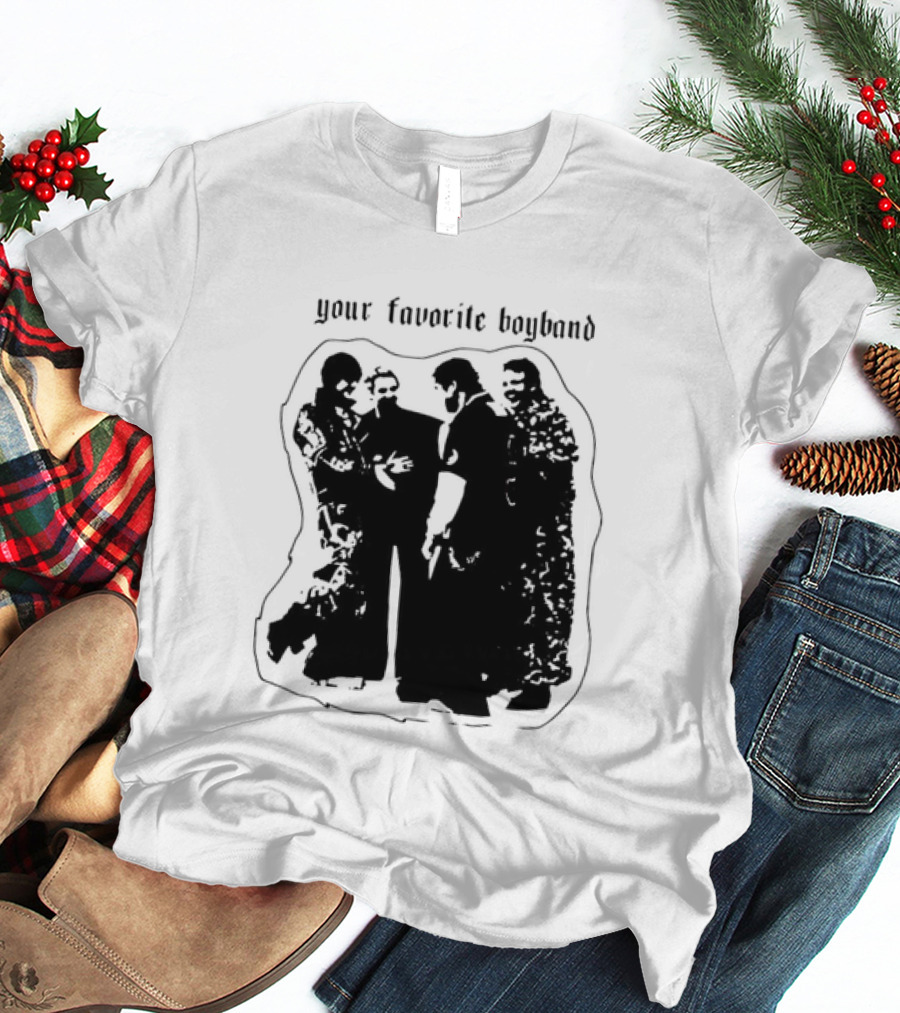 Your Favorite Boyband Silhouette Group Scene T-Shirt