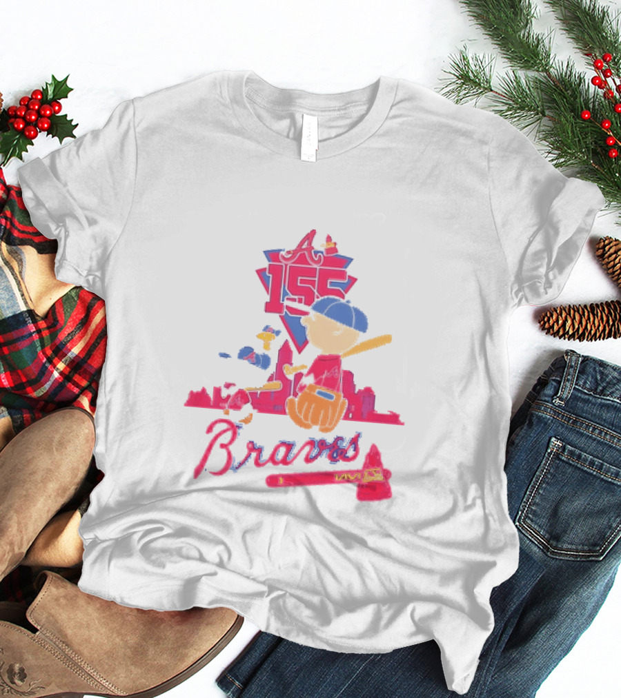155th Anniversary Atlanta Braves Charlie Brown Snoopy 1871 2026 T-Shirt