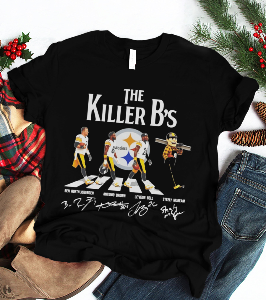 The Killer B's Ben Roethlisberger Antonio Brown Le'Veon Bell Steely McBeam Steelers T-Shirt